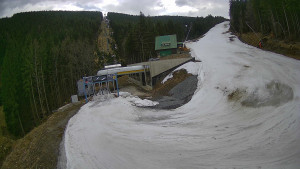 Červenohorské sedlo - Modrá sjezdovka - dojezd k lanové dráze - 23.3.2026 v 12:50