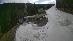 Červenohorské sedlo - Modrá sjezdovka - dojezd k lanové dráze - 23.3.2026 v 13:50