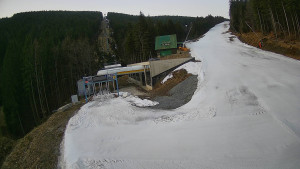 Červenohorské sedlo - Modrá sjezdovka - dojezd k lanové dráze - 24.3.2026 v 05:50