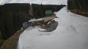 Červenohorské sedlo - Modrá sjezdovka - dojezd k lanové dráze - 24.3.2026 v 06:50