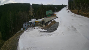 Červenohorské sedlo - Modrá sjezdovka - dojezd k lanové dráze - 24.3.2026 v 07:10