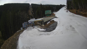 Červenohorské sedlo - Modrá sjezdovka - dojezd k lanové dráze - 24.3.2026 v 07:50