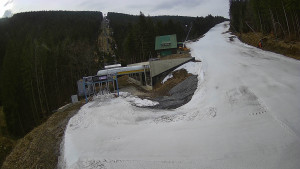 Červenohorské sedlo - Modrá sjezdovka - dojezd k lanové dráze - 24.3.2026 v 08:40