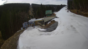 Červenohorské sedlo - Modrá sjezdovka - dojezd k lanové dráze - 24.3.2026 v 08:50