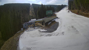 Červenohorské sedlo - Modrá sjezdovka - dojezd k lanové dráze - 24.3.2026 v 11:01