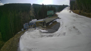 Červenohorské sedlo - Modrá sjezdovka - dojezd k lanové dráze - 24.3.2026 v 11:50