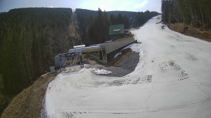 Červenohorské sedlo - Modrá sjezdovka - dojezd k lanové dráze - 24.3.2026 v 12:10