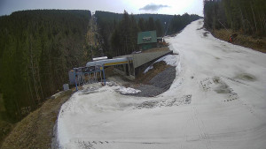 Červenohorské sedlo - Modrá sjezdovka - dojezd k lanové dráze - 24.3.2026 v 12:50