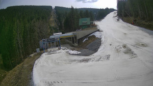 Červenohorské sedlo - Modrá sjezdovka - dojezd k lanové dráze - 24.3.2026 v 13:31