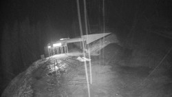 Modrá sjezdovka - dojezd k lanové dráze