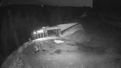 Modrá sjezdovka - dojezd k lanové dráze