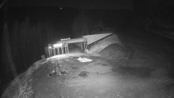 Modrá sjezdovka - dojezd k lanové dráze