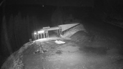 Modrá sjezdovka - dojezd k lanové dráze