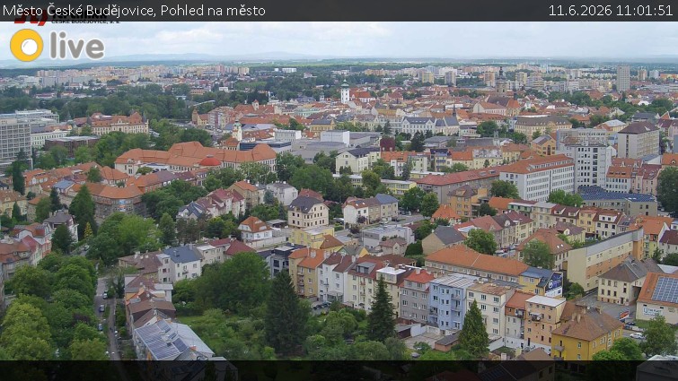Město České Budějovice - Pohled na město - 11.6.2026 v 11:01