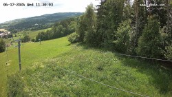 Ski lift A exit