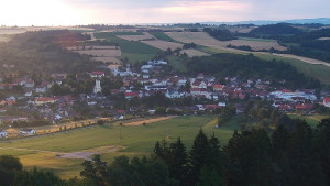 Město Olešnice - Pohled na město - 13.7.2025 v 05:45