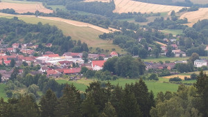 Město Olešnice - Pohled na město - 13.7.2025 v 08:45
