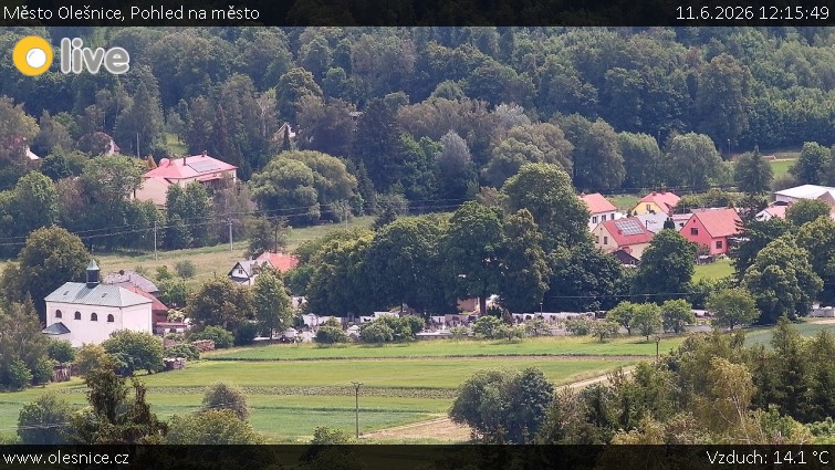 Město Olešnice - Pohled na město - 11.6.2026 v 12:15