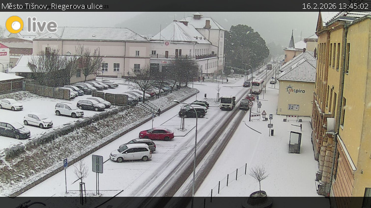 Město Tišnov - Riegerova ulice - 16.2.2026 v 13:45