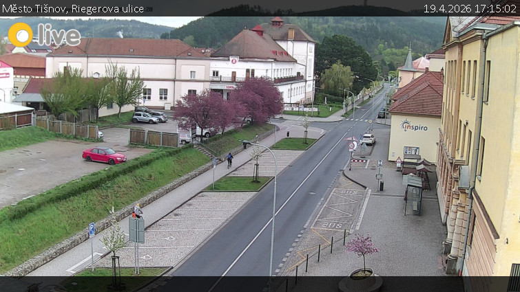 Město Tišnov - Riegerova ulice - 19.4.2026 v 17:15
