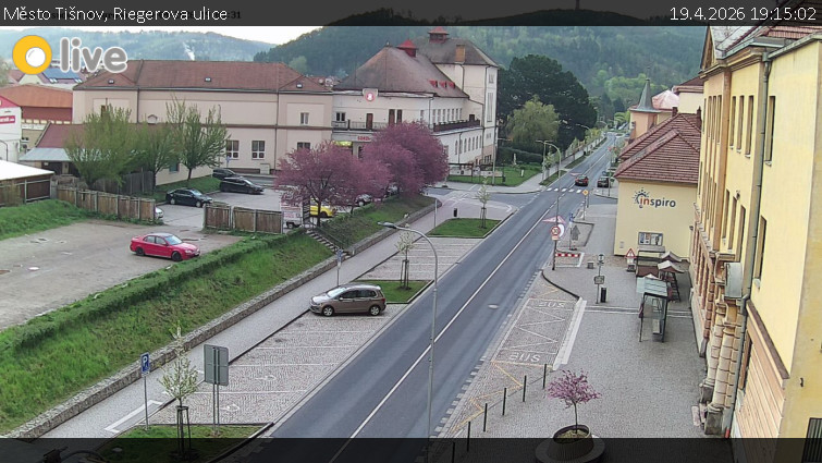 Město Tišnov - Riegerova ulice - 19.4.2026 v 19:15
