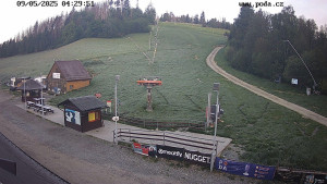 Skiareál Hodonín u Kunštátu - Sjezdovka - 9.5.2025 v 05:30