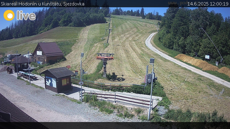 Skiareál Hodonín u Kunštátu - Sjezdovka - 14.6.2025 v 12:00 Skiareál Hodonín u Kunštátu - Sjezdovka - 14.6.2025 v 12:00