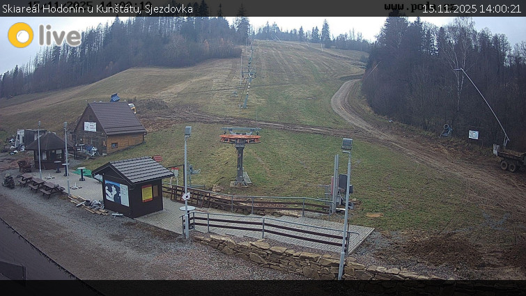 Skiareál Hodonín u Kunštátu - Sjezdovka - 15.11.2025 v 14:00