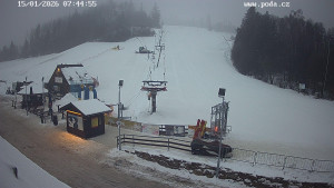 Skiareál Hodonín u Kunštátu - Sjezdovka - 15.1.2026 v 07:45