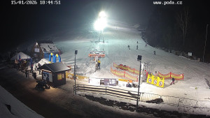 Skiareál Hodonín u Kunštátu - Sjezdovka - 15.1.2026 v 18:45