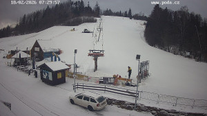 Skiareál Hodonín u Kunštátu - Sjezdovka - 18.2.2026 v 07:30