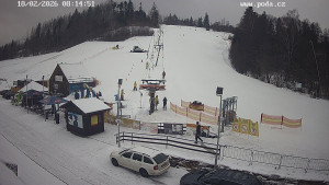 Skiareál Hodonín u Kunštátu - Sjezdovka - 18.2.2026 v 08:15 Skiareál Hodonín u Kunštátu - Sjezdovka - 18.2.2026 v 08:15