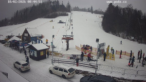 Skiareál Hodonín u Kunštátu - Sjezdovka - 18.2.2026 v 08:45