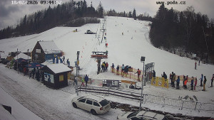 Skiareál Hodonín u Kunštátu - Sjezdovka - 18.2.2026 v 09:45