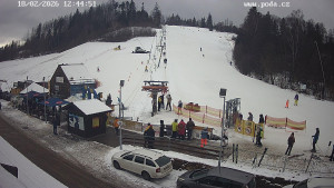 Skiareál Hodonín u Kunštátu - Sjezdovka - 18.2.2026 v 12:45