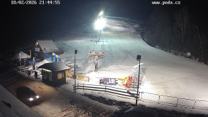 Skiareál Hodonín u Kunštátu - Sjezdovka - 18.2.2026 v 21:45