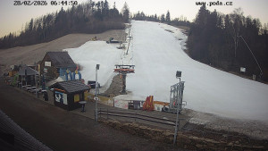 Skiareál Hodonín u Kunštátu - Sjezdovka - 28.2.2026 v 06:45