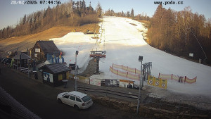 Skiareál Hodonín u Kunštátu - Sjezdovka - 28.2.2026 v 07:45