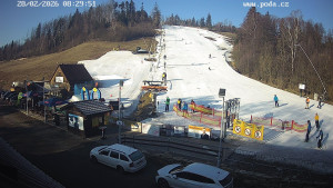 Skiareál Hodonín u Kunštátu - Sjezdovka - 28.2.2026 v 08:30