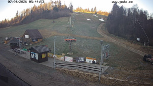 Skiareál Hodonín u Kunštátu - Sjezdovka - 7.4.2026 v 06:45