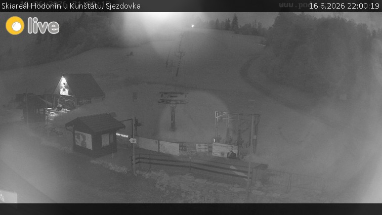 Skigebiet Hodonín bei Kunštát - Skipiste - 16.6.2026 v 22:00