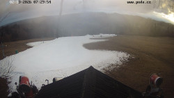 Sjezdovka, panorama východ