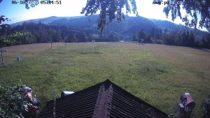 Skiareál Hodonín u Kunštátu - Sjezdovka, panorama východ - 16.6.2026 v 06:45 Skiareál Hodonín u Kunštátu - Sjezdovka, panorama východ - 16.6.2026 v 06:45