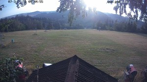 Skiareál Hodonín u Kunštátu - Sjezdovka, panorama východ - 31.7.2026 v 06:45 Skiareál Hodonín u Kunštátu - Sjezdovka, panorama východ - 31.7.2026 v 06:45