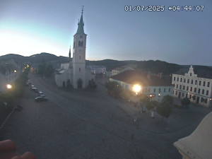 Město Kašperské Hory - Náměstí, koste sv. Markéty - 1.7.2025 v 04:45