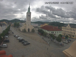 Náměstí, koste sv. Markéty