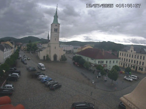 Město Kašperské Hory - Náměstí, koste sv. Markéty - 12.7.2025 v 14:45
