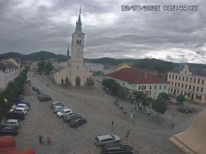 Město Kašperské Hory - Náměstí, koste sv. Markéty - 12.7.2025 v 15:45