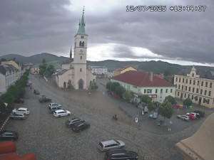 Město Kašperské Hory - Náměstí, koste sv. Markéty - 12.7.2025 v 16:45