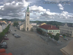Náměstí, koste sv. Markéty